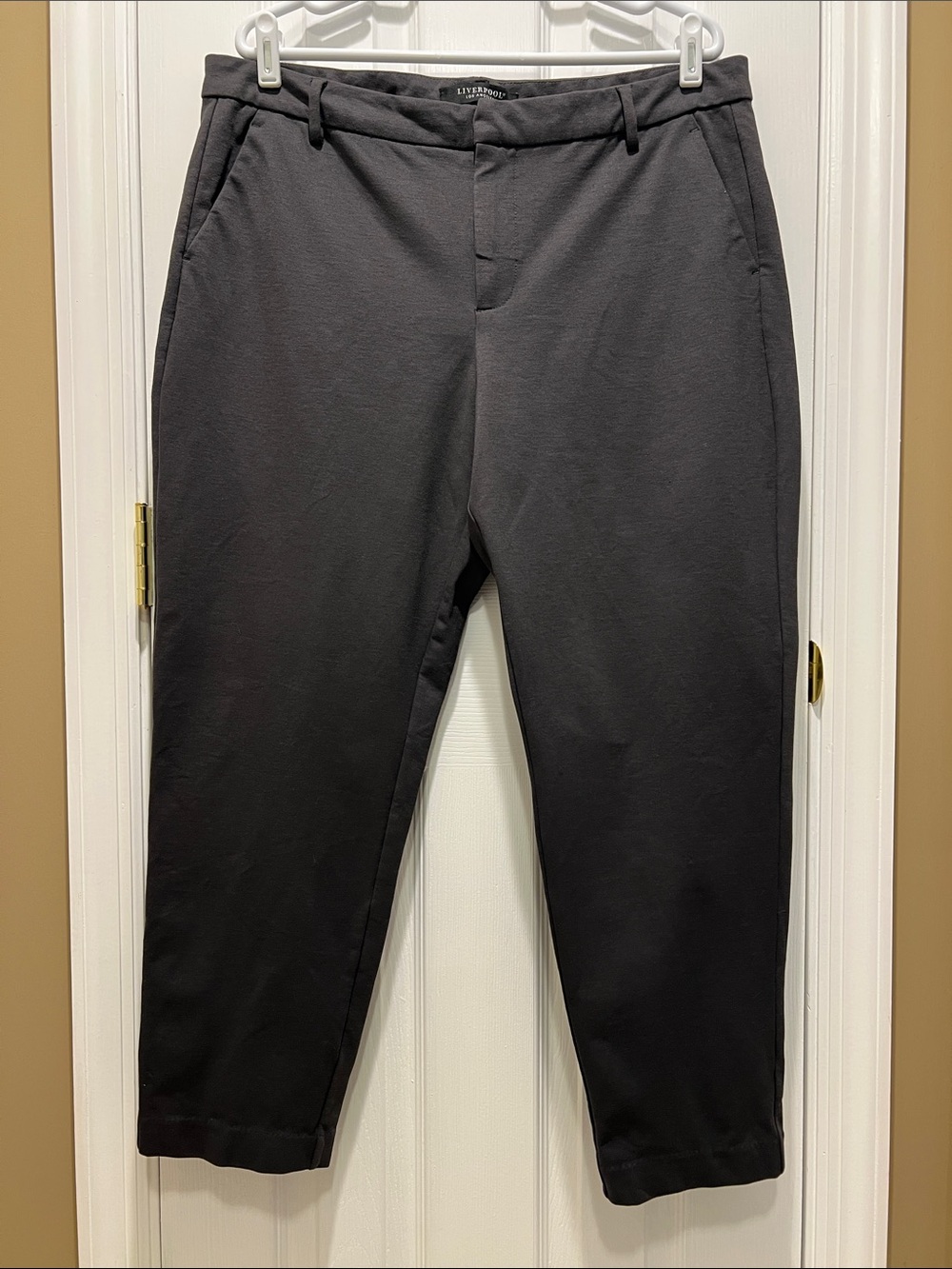 Liverpool Los Angeles Kelsey Ponte Knit Trouser Pants - Gray Size 16